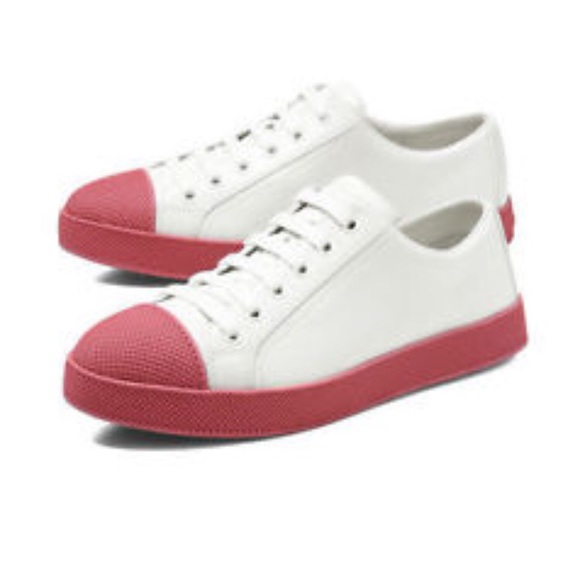 prada pink trainers